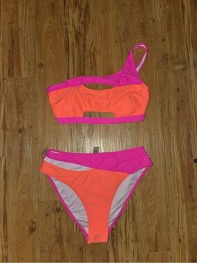 Popvil Two-Tone Neon Bikini Set